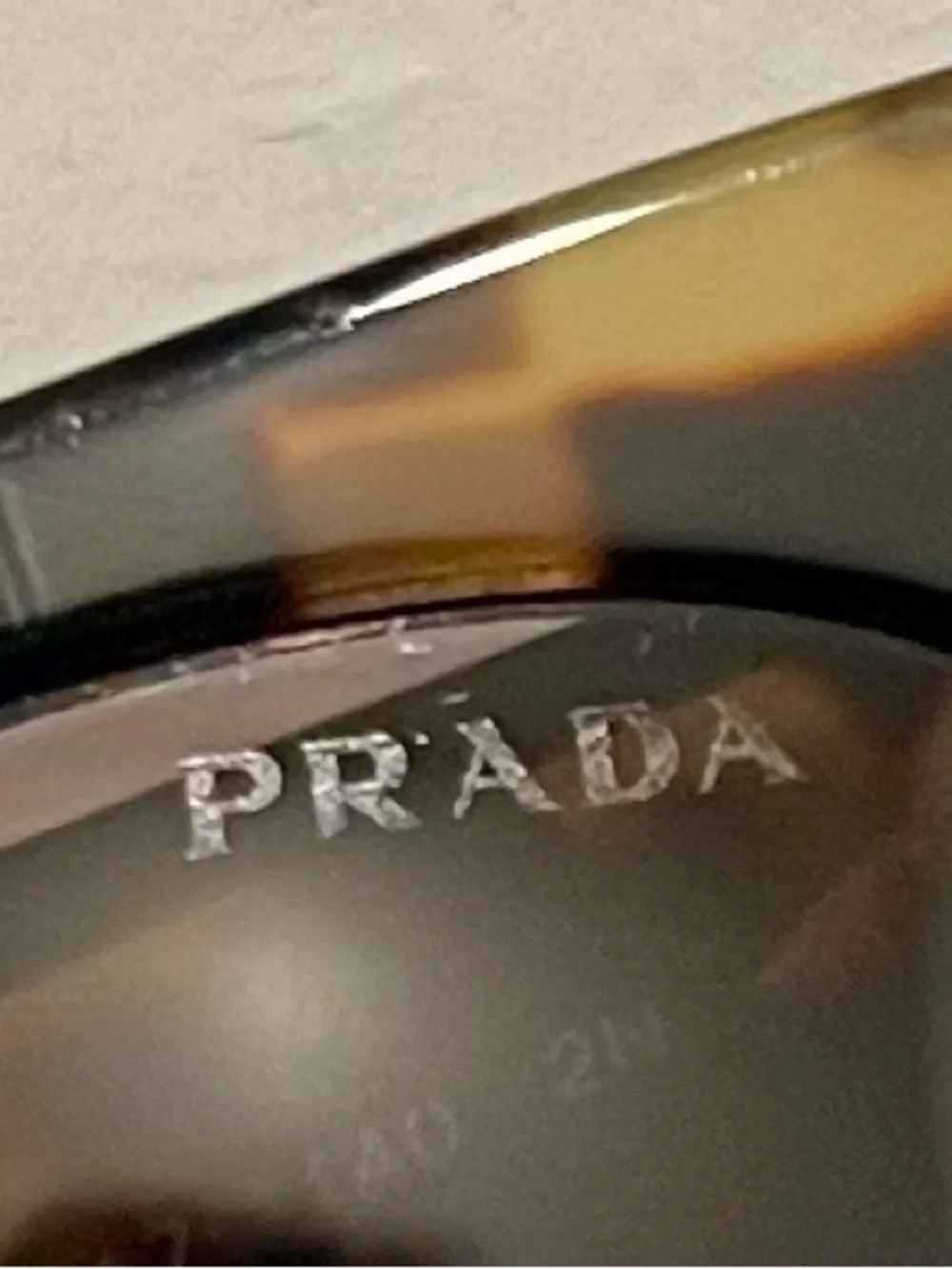 Prada Cat-Eye Sunglasses SPR 14W 389-0A7 Two-Tone Tortoise & Black 52mm